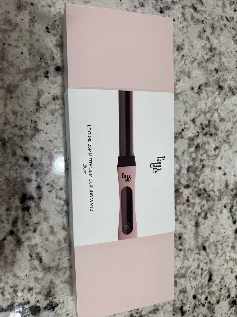 Lange 25mm Titanium Curling Wand - Blush Pink